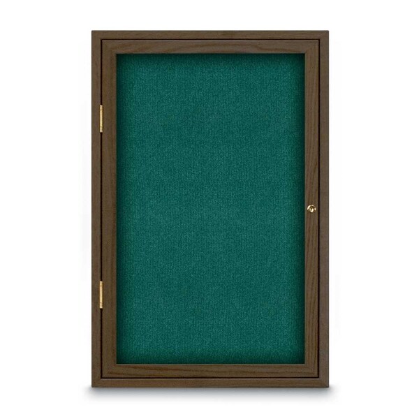 Sliding Door Indoor Enclosed Corkboard, 7